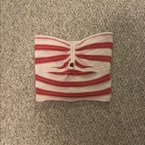 American Eagle Striped Tube Top